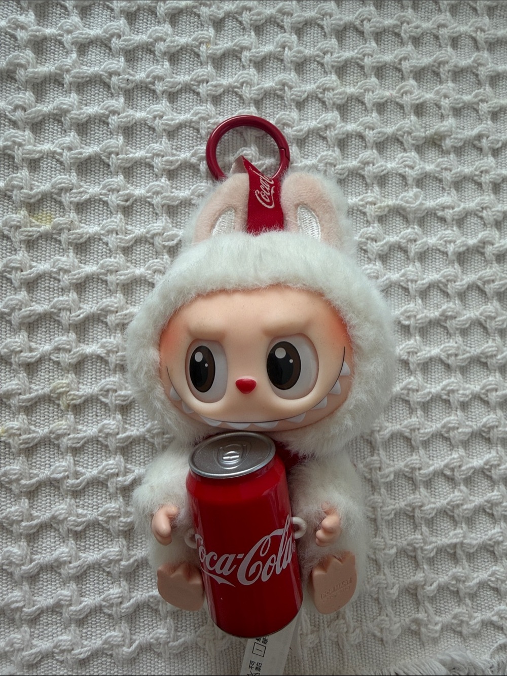 Coca-Cola White Labubu